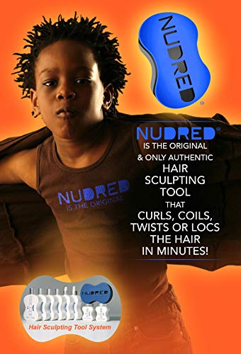 חבילת Starter Nudred - כולל ספוג שיער טוויסט כחול לתלתלי גברים שחורים + לחות I.T + מחדד i.t, לסלילים לחות,