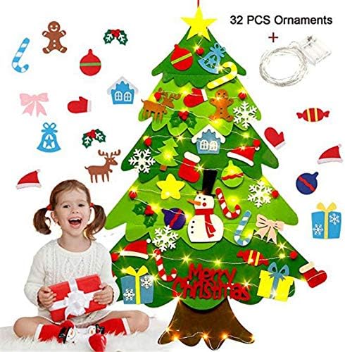 32 חבילות סט עץ חג מולד, קישוטי חג המולד, קישוטים לקישוטים לקישוטים ניתנים לקישוטים לילדים מתנות ציוד למסיבות,