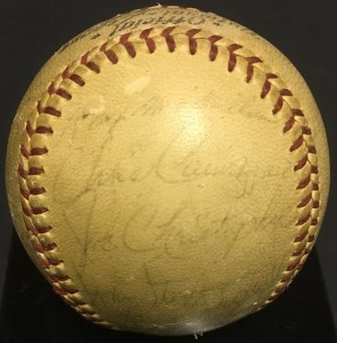 1964 NY Mets Team הראשון ב- Shea חתמה על NL Baseball 24 Auto Casey Stengel CBM COA - כדורי בייסבול עם חתימה