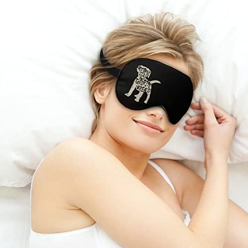 כלב הצלה ישן מסכת עיניים מכוסה עיניים חמוד גוון עטיפת לילה מצחיקה עם רצועה מתכווננת לנשים גברים