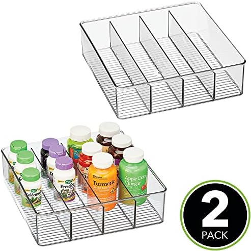 פלסטיק אמבטיה אחסון ארגונית סל תיבה-4 חלקים מחולקים-עבור ארונות, מדפים , משטחי, חדר שינה, מטבח , חדר כביסה-לין אוסף-2