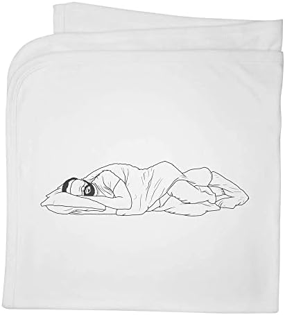 AZEEDA 'איש ישן' שמיכה/צעיף כותנה כותנה