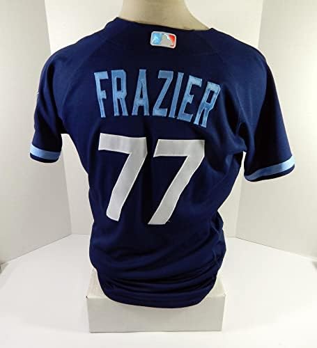 2022 Chicago Cubs Clint Frazier 77 משחק שהונפק P משומש חיל ג'רזי סיטי Connect - משחק משומש גופיות MLB