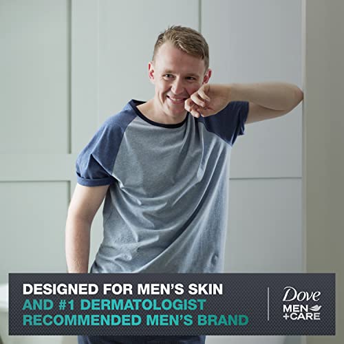 יונה גברים + טיפול שטיפת גוף לגברים אקליפטוס כחול וליבנה 4 ספירת עור יבש שטיפת גוף עם מיקרו-לחות, שוטפת ביעילות