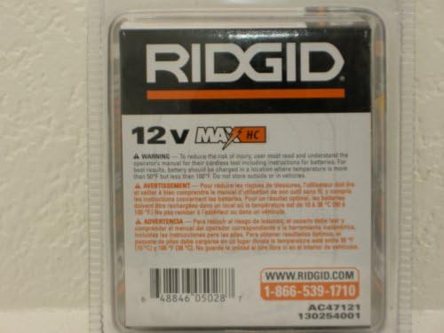 RIDGID AC47121 MAX HC חבילת סוללות 12 וולט
