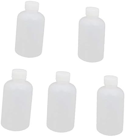 X-DREE 100 מל 13 ממ קוטר PE PE פלסטיק עגול בקבוק פה צר צלול 5 יחידות (100 מל 13 ממ diámetro pe plástico redondo boca estrecha