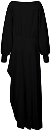 פרגרן קיץ שמלות 2023, נשים של אופנה סקסי מוצק צבע ארוך שרוול סדיר שמלה מזדמן