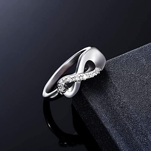 טבעת URN שריפת Zeqingjw מחזיקה אהובים אפר אינסוף שריפת זרימה תכשיטי טבעת מזכרת לחיות מחמד אפר אנושי לנשים