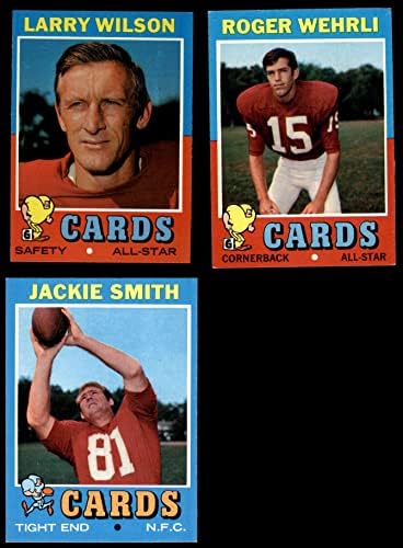1971 Topps St. Louis Cardinals קבוצת הכדורגל קבוצת St. Louis Cardinals-Fb Ex/MT Cardinals-FB