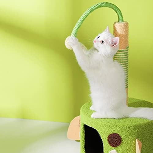 עץ החתול מגרד סיסל חתול מגרד עצי חתול עצי חתול מגדל טחנת טופר אנכית צעצוע חתול נוח דירת חתול לחתולים משחקים פעילות מנוחה