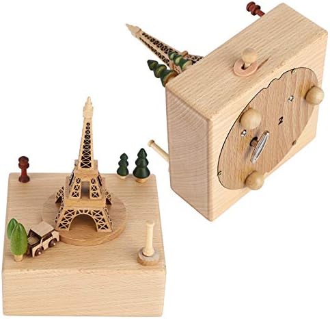 FDIT מקסים מגדל מעץ מעץ קופסא מוזיקלית קופסא מוזיקלית קופסה מוזיקלית מתנה לחתונה יום הולדת