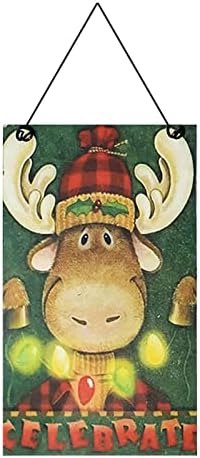 גרלנד פסחא לקישוט קישוט עץ לחג המולד שלט תלייה שלט חג המולד תליון קישוט חג המולד שלג חג המולד הדפסת שלט עץ תליון חורף זר