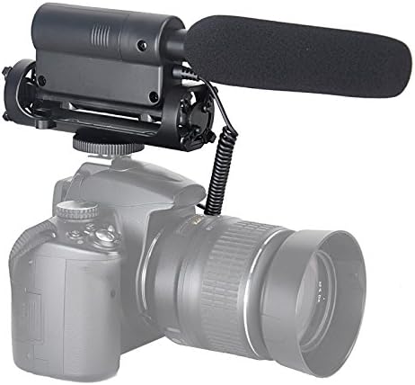 OnlyElax SGC-598 ראיון צילום הקלטת מיקרופון Cardiod רובה ציד מיקרופון עבור מצלמת DSLR של ניקון קאנון