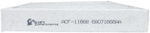 החלפת מסנן אוויר בקתה לשנת 2013 קרייזלר 300 V6 3.6 רכב/רכב - פחמן מופעל, ACF -11668
