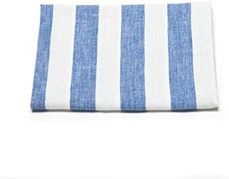 Linenme Philippe מגבת רחצה, 39 x 55, לא לבן/כחול