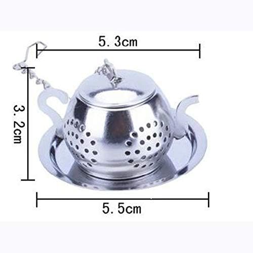 Qwezxc קומקום בסגנון נירוסטה כדור תה, שקית תה מתכת להכנת תה תה, כדור תה מעשי להפרדת שקיות תה