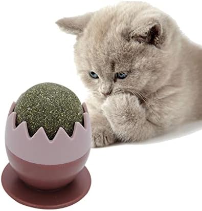 Magideal Cat Catnip Lick Mount Mount, צעצוע, מפנה לאספקה, ללקק את טחינה של חלונות שולחן חתלתול צעצועים, אדום