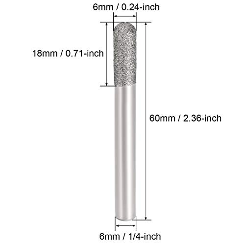 uxcell יהלום בורס טחינת מקדח חתיכות לגילוף כלי סיבוב 1/4 אינץ