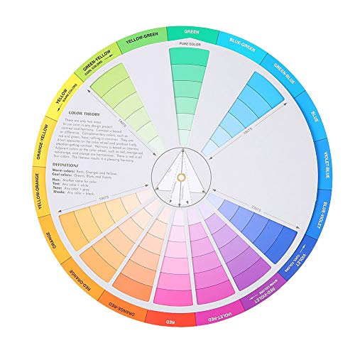 צבע גלגל צבע ערבוב מדריך קעקוע צבע גלגל קעקוע אבזר צבע גלגל ציירים עבור צבע ערבוב מדריך