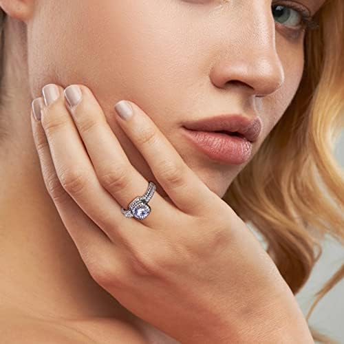 2023 יוקרה זירקון ריינסטון טבעת ליידי אלגנטי חתונה תכשיטי טבעת תכשיטי מתנה צועד טבעות