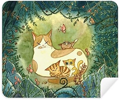 מיאוג ' י ציור חתול פאלי פנטזיה ניקוי בד מסך מנקה 2 יחידות זמש בד