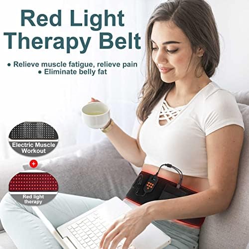 חגורת טיפול באור אדום של HeoaoH, מכשיר אינפרא אדום לגוף, פתרון דלקת, הקלה על כאבי מפרקים או גב, קשיחות שרירים, ליפו לאורכי