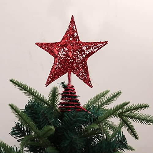 עץ חג המולד חמש נקודות מחודדות קישוט חלול - חוט קישוטים לקישוטים לדלת הבית