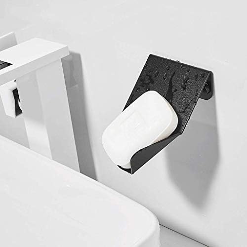 מחזיק סבון של XJJZS למקלחת מינימליסטית מעוצבת תצלום למקלחת לכיור מטבח, שחור