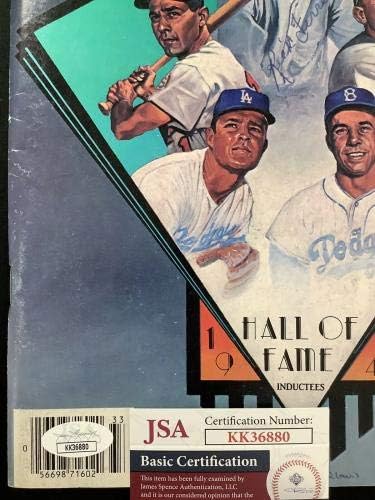 ריק פרל חתם על מגזין בייסבול תחביב כרטיס דוח היה סנטורים כמו הוף ג ' יי. אס. איי - חתימה