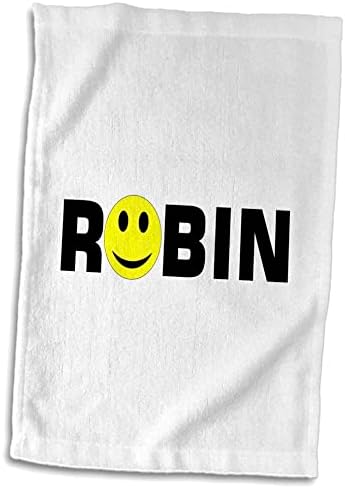 3 דרוז פלורן - שמות II - הדפס של רובין עם פנים מחייכות ל- O - מגבות