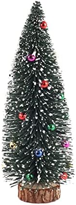 עץ חג המולד מיני P ine עץ עם מלאכת עץ DIY שולחן בית תפאורה עליונה SGCABIC6XBADJT