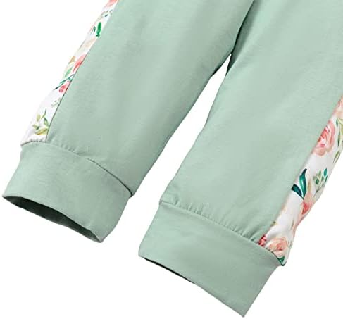 תלבושות אביביות של Romperinbox תלבושות אביביות מודפסות ילדה פעוטות סוודר סוודר סווטשירט מכנסיים סט סווטשירט