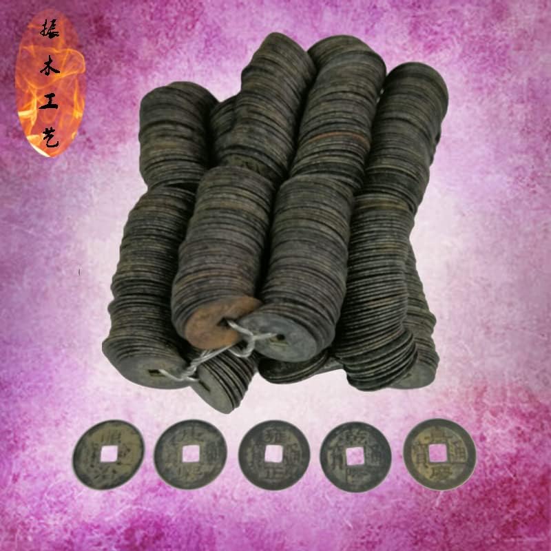 Qiankao 仿古 2.3cm2.7cm 铜 钱 币 黑色 五 帝 钱 十 帝 做 旧 铜 钱 币 币 币 币 币 币