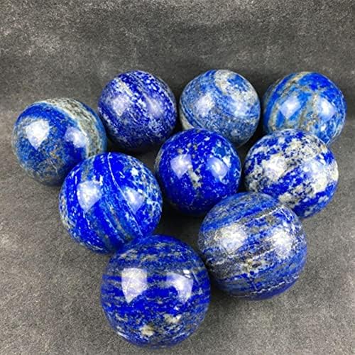 SXRC LAPIS LAZULI כדור כדור קריסטל כדור, קוורץ טבעי ריפוי כדור גביש כדור אבן כוח, כדורי אבן חן מינרלים אנרגטיים לצ'אקרה רייקי,