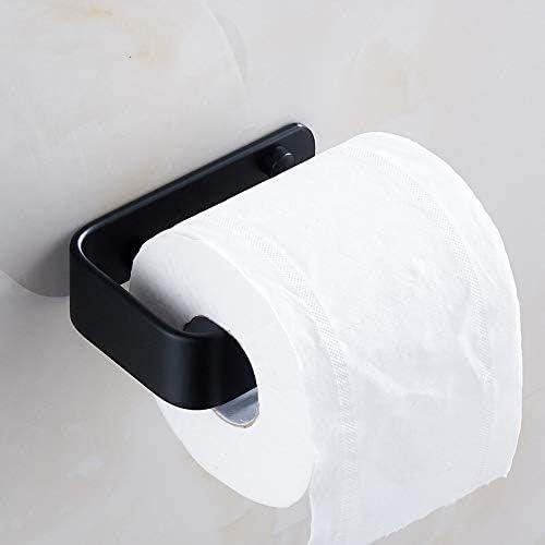 מחזיק נייר נייר שחור CDYD מחזיקי מגבות נייר טואלט אלומיניום WC ניירות חדר אמבטיה למטבח מחזיק חומרה אמבטיה
