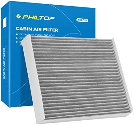 פילטר אוויר בקתת Philtop, ACF021 החלף למסע, F150, F250, F350, F450, F550 Super Duty, Navigator, Filter Premium עם פילטר פחמן