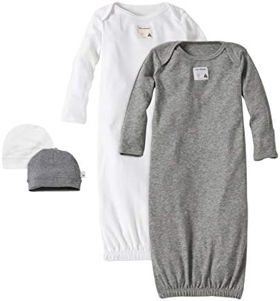 שמלת שינה לתינוקות של Burt's Baby Baby Sleeper Shepter & Hat Stead, גודל אחד, 0-6 חודשים, כותנה אורגנית