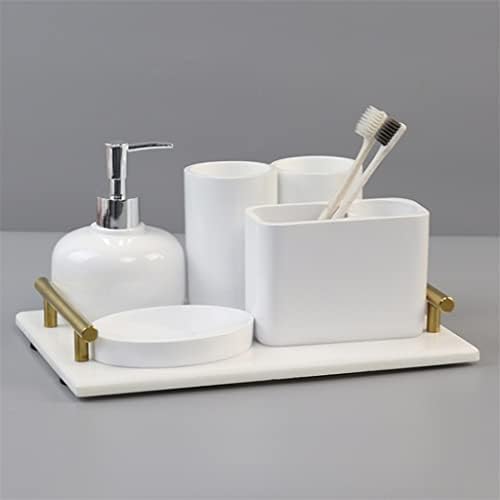 ערכת ציוד אסלה של DSHGDJF ערכת שטיפה נורדית סט אמבטיה חדר אמבטיה מברשת שיניים חשמל
