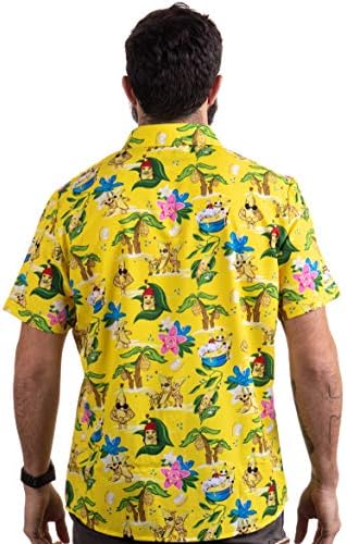 בננות & מגבר; מכה / מצחיק מגניב הוואי כפתור למטה פולו גולף מסיבת חולצה לגברים