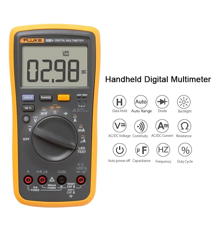 XTD Fluke 18B פלוס 18B+ Multimeters Digital Multimeter