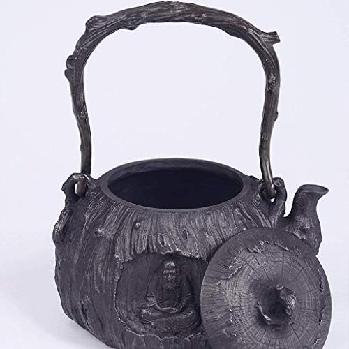 פשטות יצירתית יפנית ברזל יצוק טטסובין קומקום קומקום ברזל יצוק טטסובין תה תה קומקום בעבודת יד יפנית לא מצופה רתיחה