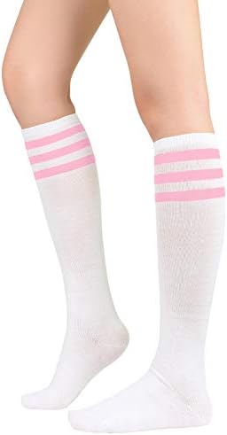 נשים גרבי ספורט חיצוני ספורט גרבי ירך גבוהה גרביונים גרביים מקרית פסים צינור גרביים