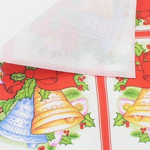 עיצוב חג המולד של Nuobesty 20 חתיכות מפיות קוקטיילים כיף לחג המולד מפיות נייר חד פעמי