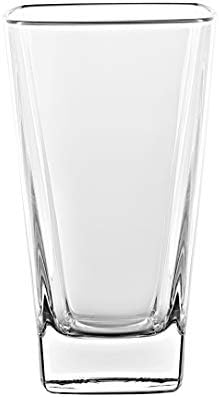 BARSKI - זכוכית אירופית - Hiball Tumbler- כיכר - 13.5 גרם. - סט של 6 משקפי כדורסל - מיוצר באירופה
