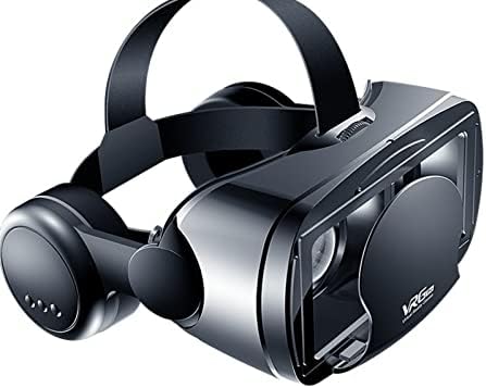 NC אוזניות ה- VR VIRTUAL 3D VR מתאימות לסרטים ולמשחקי וידאו IMAX, וקסדת ה- 3D VR Glusses תואמת טלפונים ניידים של אייפון