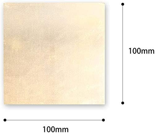גיליון פליז של נייר פליז מתכת של מתכת מתכת חיתוך איכות ראשונית H62 גיליון פליז ייצור מתאים לריתוך 100 ממ x 100 ממ,