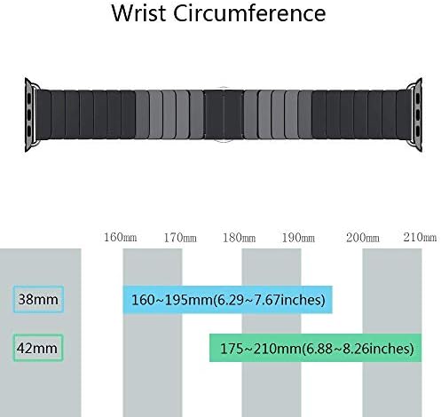 Notocity תואם סדרת רצועות Apple Watch 7/6/5/4/3/SE 38 ממ/40 ממ/41 ממ קרמיקה להחלפת פס תואם סדרת IWatch 7/6/5/4/3/SE