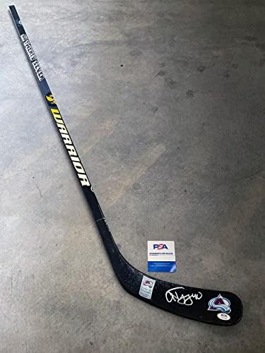 אלכס טנגוואי קולורדו מפולת מפולת סטנלי גביע אוטומטית הוקי חתום מקל W/PSA COA - מקלות NHL עם חתימה