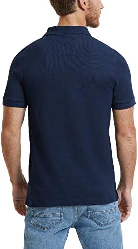 חולצת פולו מוצק שרוול קצר דק מתאים לגברים נאוטיקה