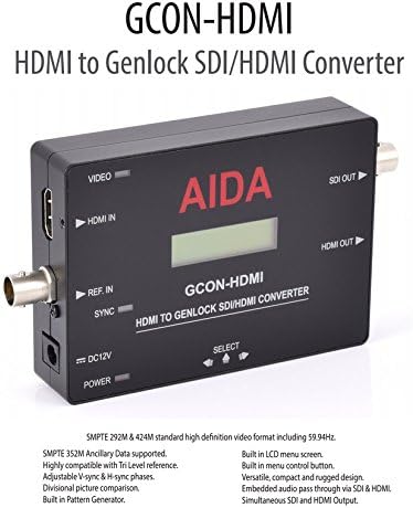 AIDA GCON-HDMI HDMI לממיר 3G/HD-SDI Genlock